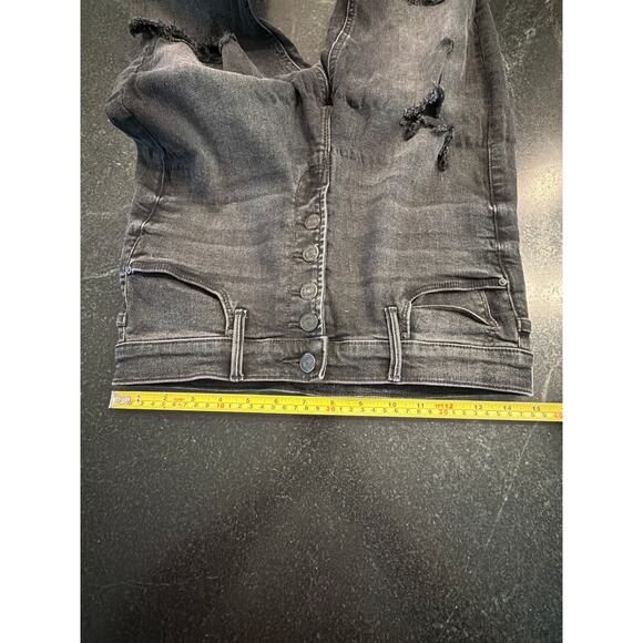 Mother Pixie Dazzler Ankle Fray distressed jeans Sz 30 - Picture 12 of 13